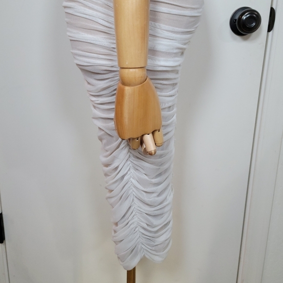 Nookie x REVOLVE Mecca Midi Dress Size XSStunning Bridal White + Nude Mesh - Picture 6 of 14